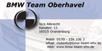BMW Team Oberhavel Visitenkarte